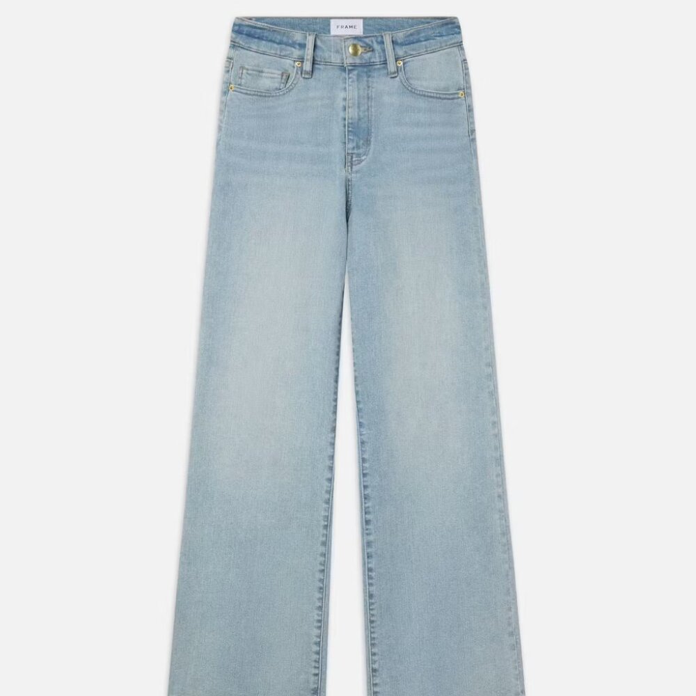 FRAME Denim Jeans - Le Slim Palazzo - Blue Springs